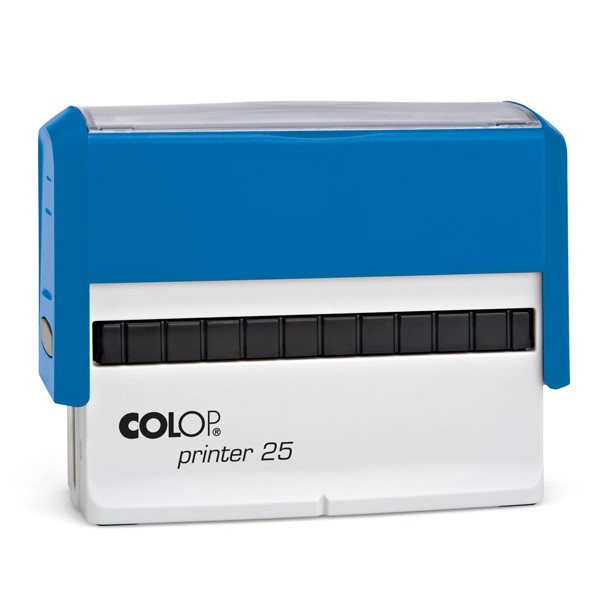 Colop Printer 25 mit Textplatte blau