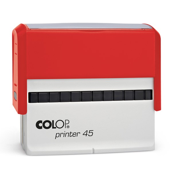 Colop Printer 45 mit Textplatte rot