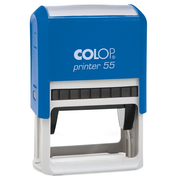 Colop Printer 55 mit Textplatte blau