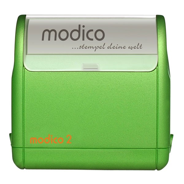 Modico 2 Flashstempel mit Stempelplatte grün