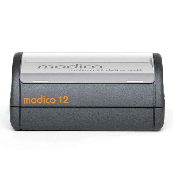Modico 12 Flashstempel mit Stempelplatte schwarz