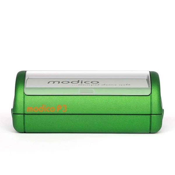 Modico P3 Taschenstempel mit Stempelplatte grün