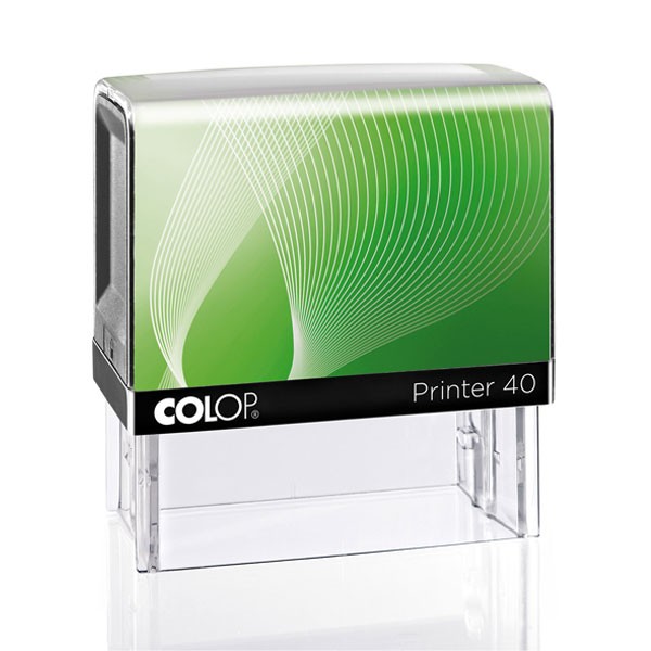 Colop Printer 40 mit Textplatte grün